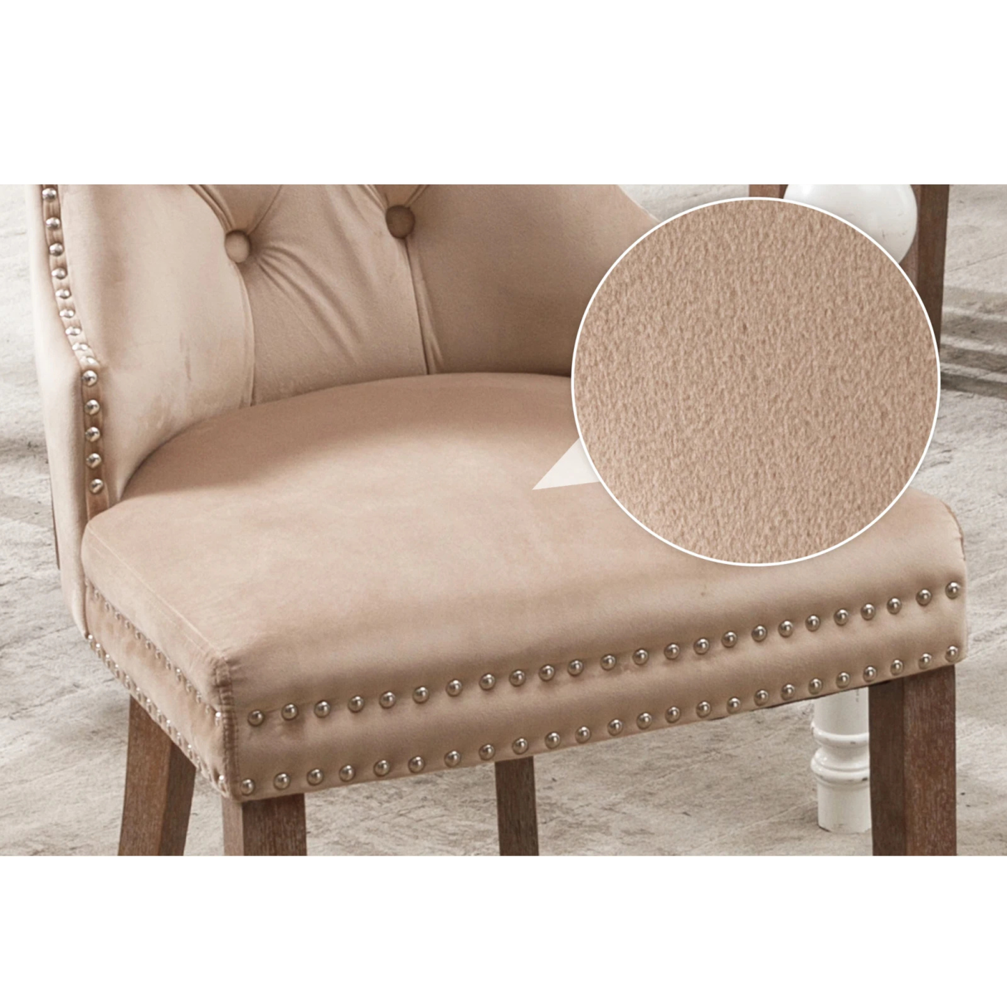 Kunstleren Eetkamerstoelen - Set van 2 - Beige