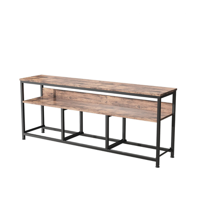 TV-stand - 3-Schuifladen TV-stand met LED-verlichting - Zwart