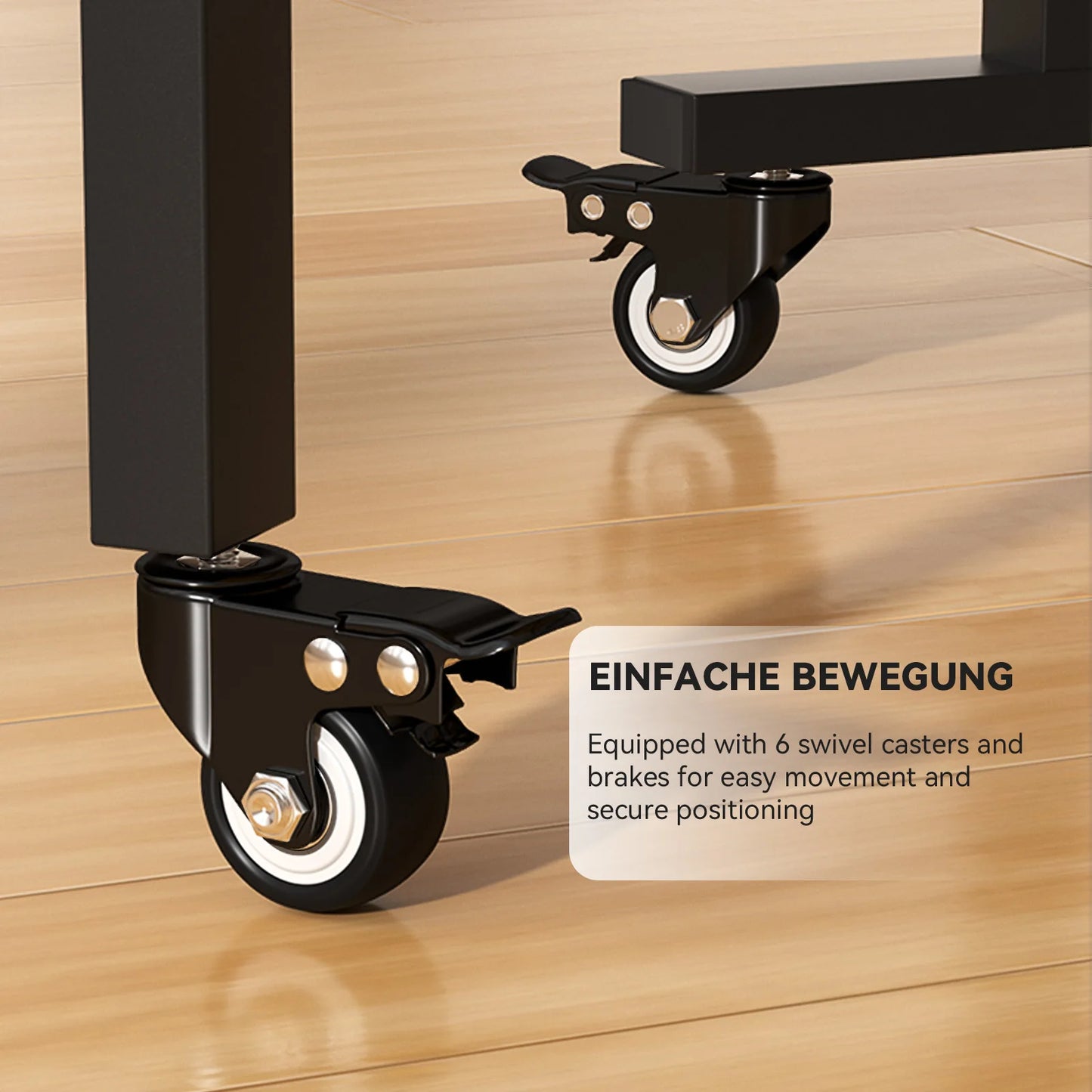 Folding dining table, modern and elegant style, adjustable, ergonomic design, 120x80 cm, beige