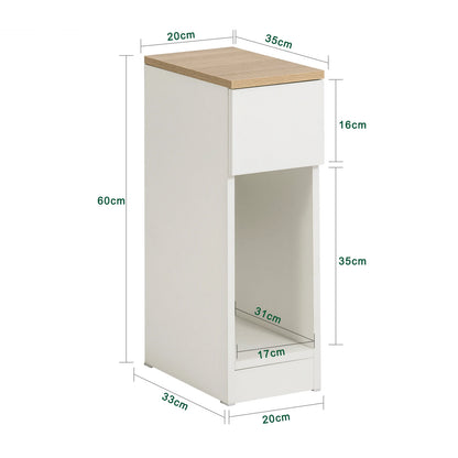SoBuy FBT111 Bedside table with drawer for box spring bed sofa table side table table narrow phone table bedside cabinet