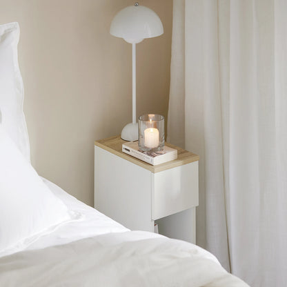SoBuy FBT111 Bedside table with drawer for box spring bed sofa table side table table narrow phone table bedside cabinet
