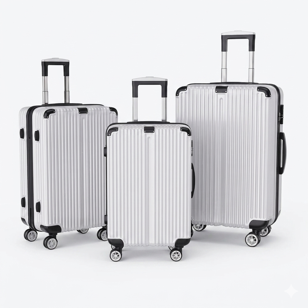 3-delige Koffer Set - Zilver - 51/61/71 cm