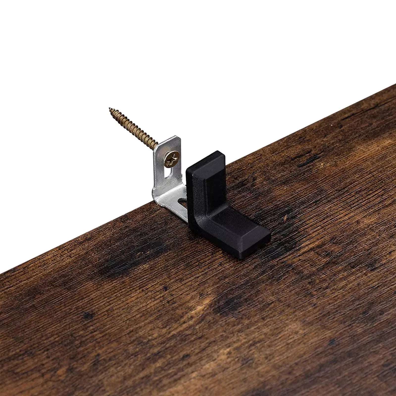 In And OutdoorMatch Badkamerkast Wilbert - 60x30x80cm - Opbergkast - Lattendeuren - Open Compartiment - Verstelbare Planken - Vintage Bruin Badkamerkast