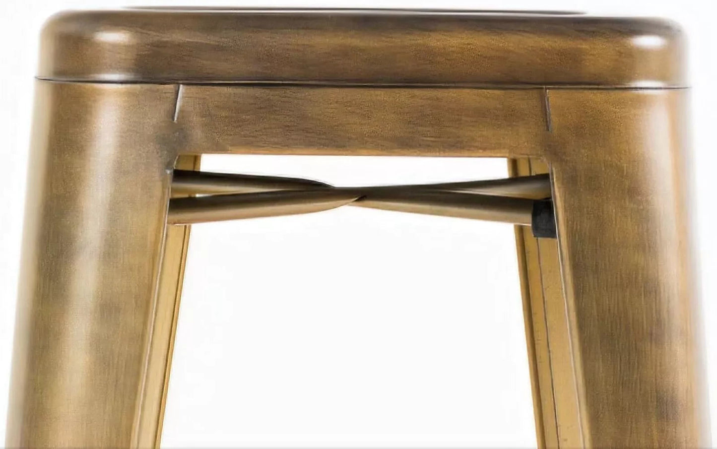 In And OutdoorMatch Barkruk Eduardo - Zonder rugleuning - Set van 1 - Ergonomisch - Barstoelen voor keuken of kantine - Vierkant - Vintage Look Barkrukken / hocker