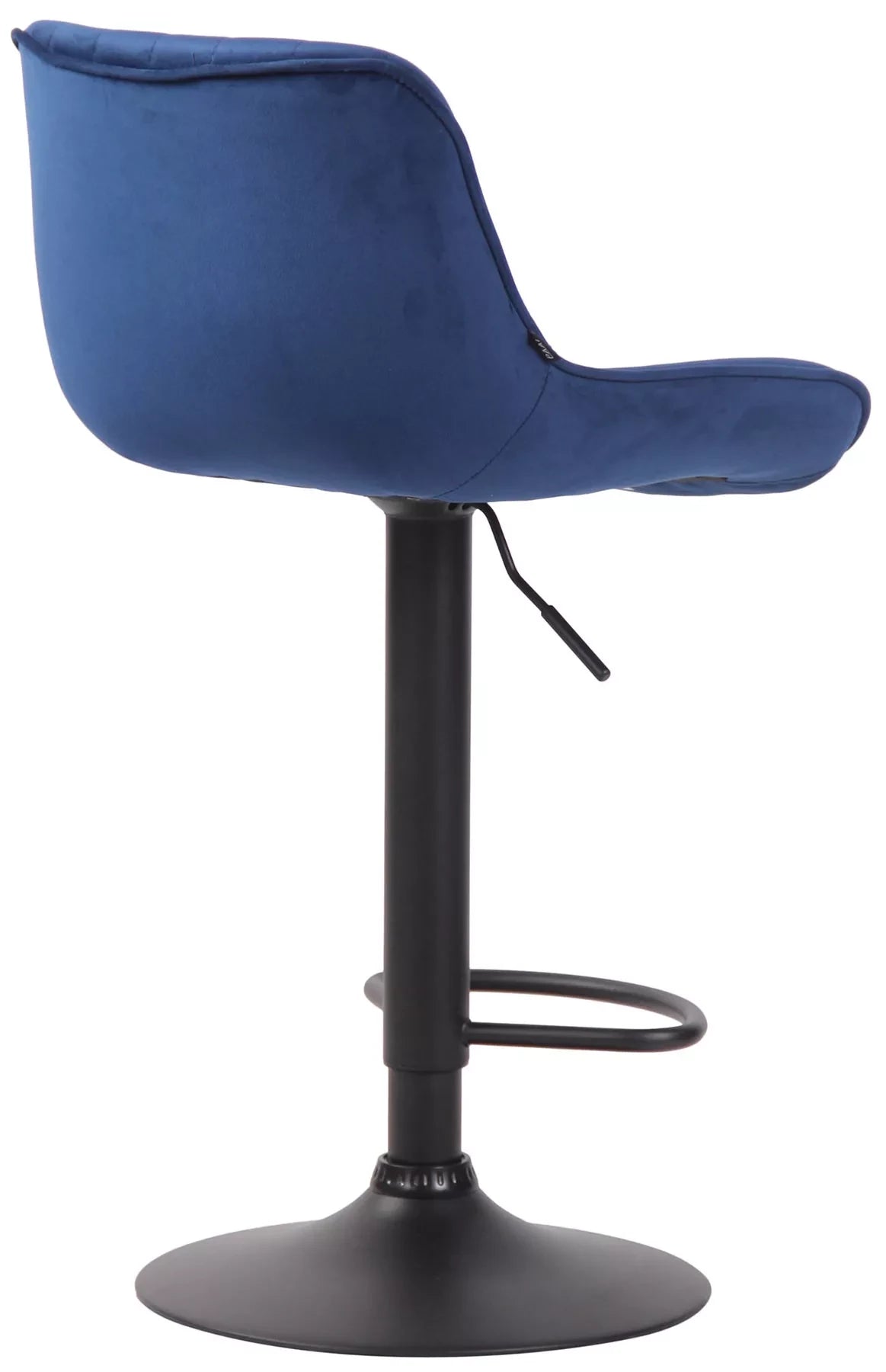 In And OutdoorMatch Barkruk Gabriel - Blauw zwart - Zithoogte 60-82 cm - Set van 2 - In hoogte verstelbaar - Voor keuken en bar - Met rugleuning - Ergonomische barstoelen Barkrukken / hocker