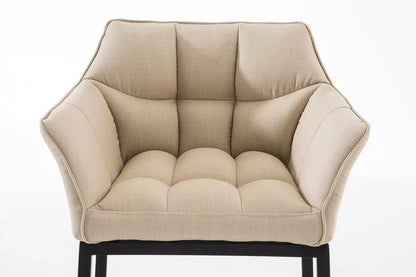 In And OutdoorMatch Barkruk Maddison - Taupe - Met rugleuning en armleuning - Ergonomisch - Set van 1 - Deluxe Barkrukken / hocker