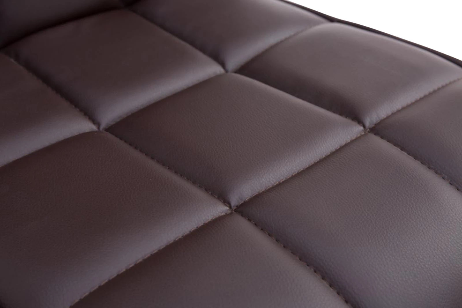 In And OutdoorMatch Barstoelen Nelida - Bruin en Metaal - Set van 2 - Kunstleer - Hoogwaardige bekleding - Decoratieve barstoel - Stijlvolle barkruk - Eigentijdse look Barkrukken / hocker