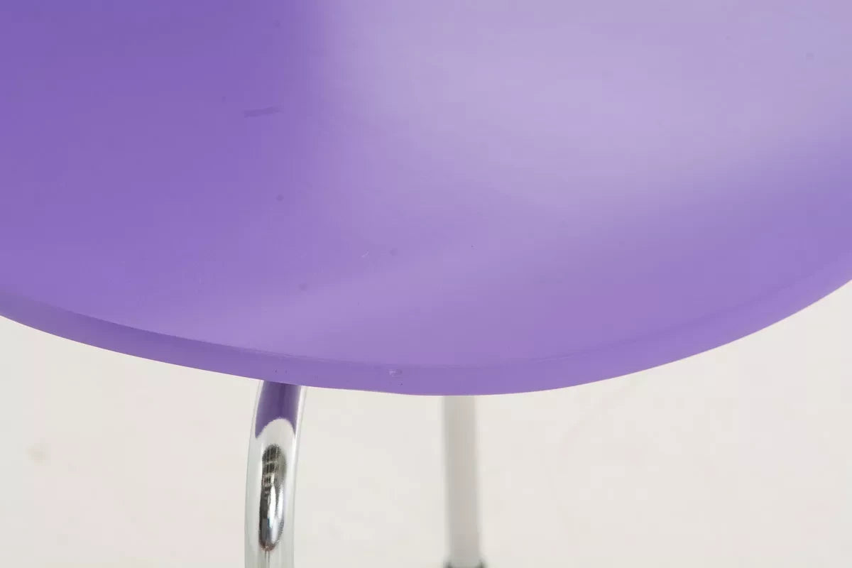 In And OutdoorMatch Bezoekersstoel Katarina - Stoel paars - Met rugleuning - Vergaderstoel - Zithoogte 45cm Bureaustoel