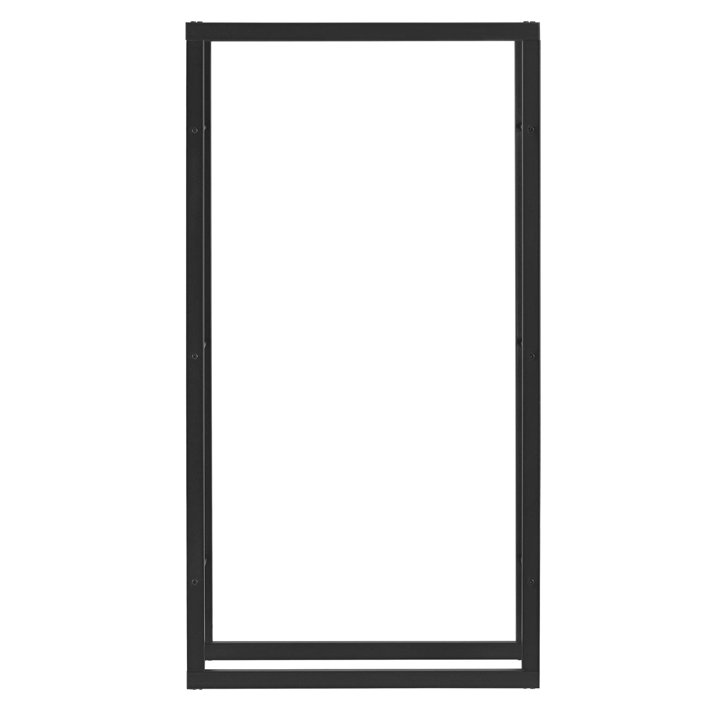 In And OutdoorMatch Brandhoutrek Hubertus - Houtopslag - 80x25x150 cm - Zwart - Staal Gepoedercoat Houtrek