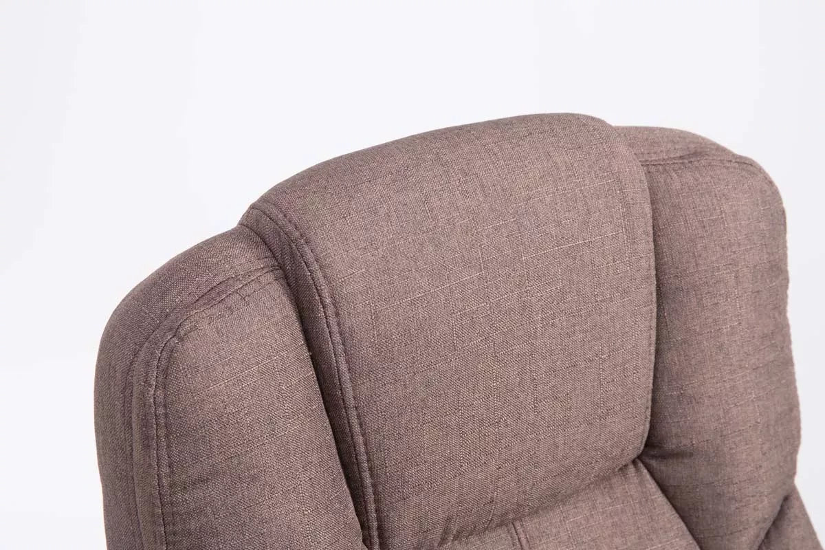 In And OutdoorMatch Bureaustoel Attilio Hailie - Op wielen - Bruin - Stof - Ergonomische bureaustoel - Voor volwassenen - In hoogte verstelbaar Bureaustoel