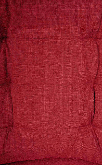 In And OutdoorMatch Bureaustoel Deirdre - Rood - Voetensteun - Stof - Exclusieve Bureaustoel - Hoogwaardige Bekleding - Comfortabele Bureaustoel - Luxe Uitstraling Bureaustoel