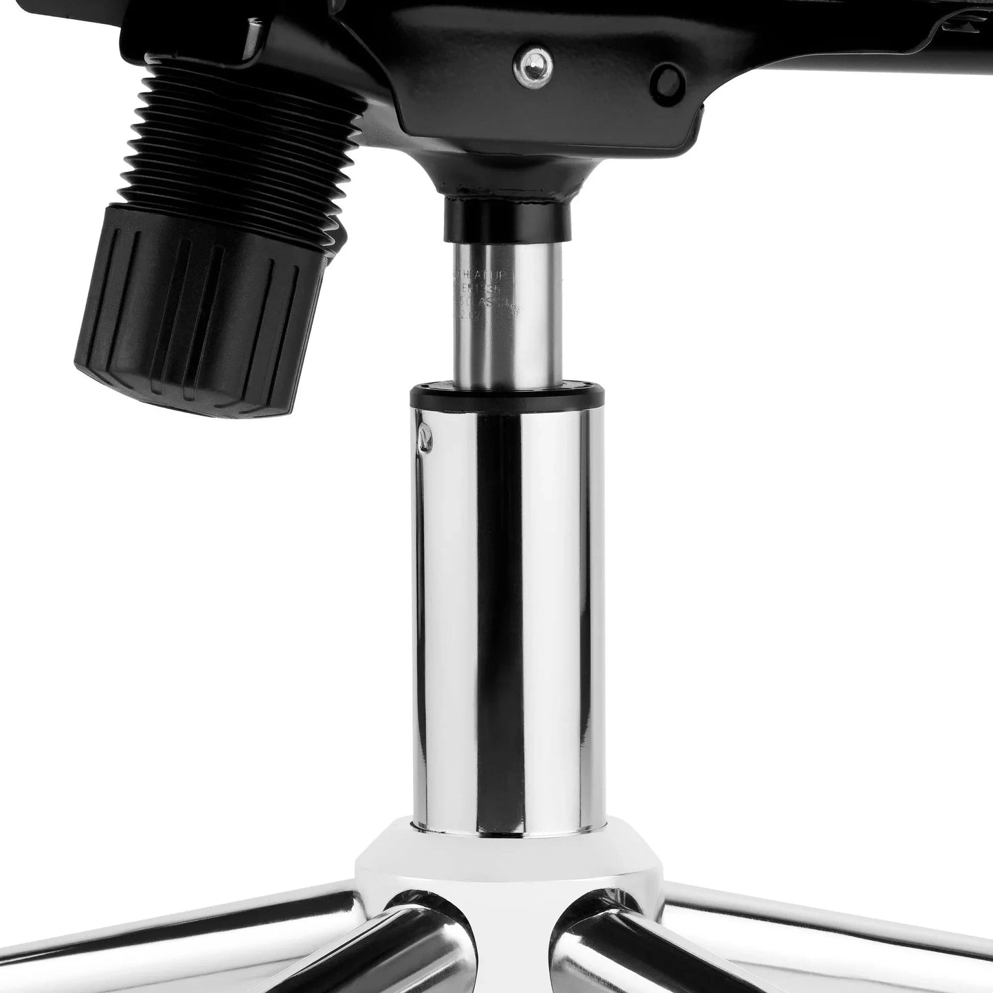 In And OutdoorMatch Bureaustoel Hortense - Wit kunstleer - Met Rugleuning en Armleuning - In hoogte verstelbaar - Ergonomisch - 49x49x112cm Bureaustoel