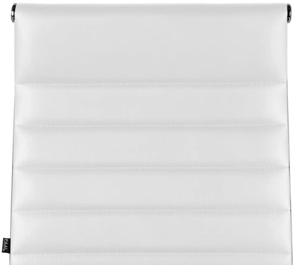 In And OutdoorMatch Bureaustoel Hortense - Wit kunstleer - Met Rugleuning en Armleuning - In hoogte verstelbaar - Ergonomisch - 49x49x112cm Bureaustoel