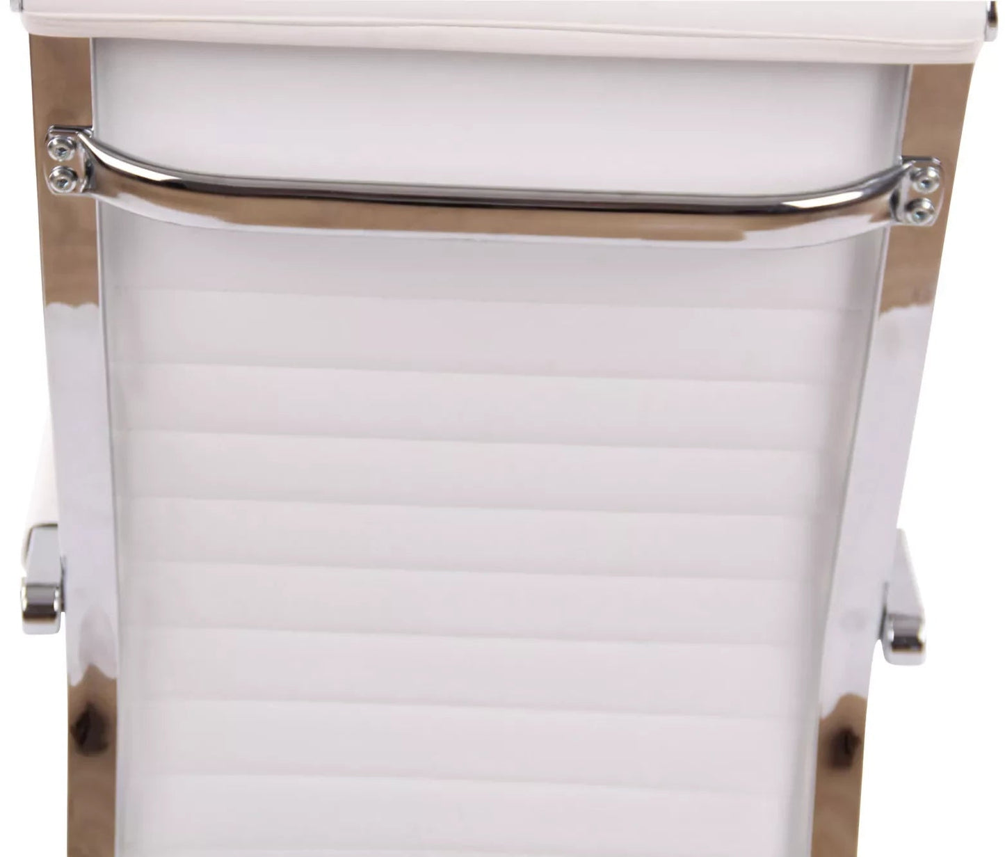 In And OutdoorMatch Bureaustoel Issac - Wit Kunstleer - Met Rugleuning en Armleuning - Ergonomisch - Hoogte Verstelbaar - 46x49x106cm Bureaustoel