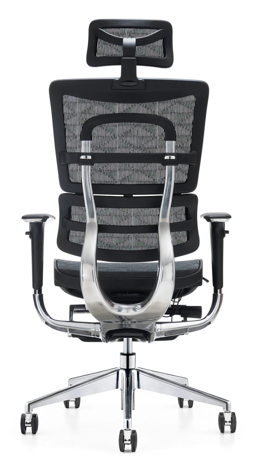 In And OutdoorMatch Bureaustoel Laurena - Ergonomische Bureaustoel - Verstelbare Elementen - Mesh Hoes - Polyester Bureaustoel