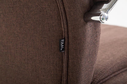 In And OutdoorMatch Bureaustoel Magdalena - Bruin - Stof - Hoge kwaliteit bekleding - Exclusieve bureaustoel - Luxe uitstraling Bureaustoel