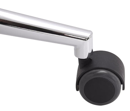 In And OutdoorMatch Consalvo Bureaustoel Mario - Zwart - Op wielen - Kunstleer - Voor volwassenen - Ergonomische bureaustoel - In hoogte verstelbaar 45-52cm Bureaustoel