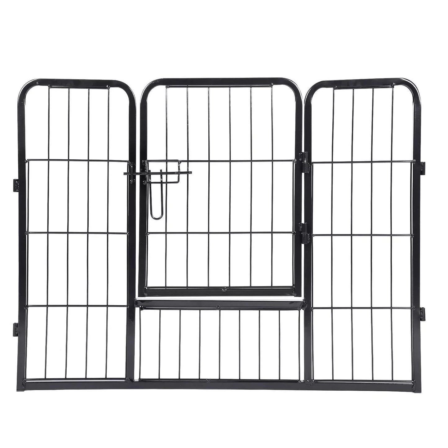 In And OutdoorMatch Dierenren XXL Priscilla - Verstelbaar - Ren - Kippenren - Kattenren - Hondenbench - Zwart Dierenkooi