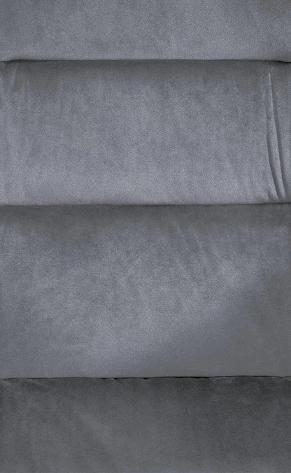 In And OutdoorMatch Eetkamerstoel Alejo - Grijs - Met Armleuningen - Fluweel - Hoogwaardige Bekleding - Comfortabele en Luxe Eetkamerstoel - Vintage Look Eetkamerstoel