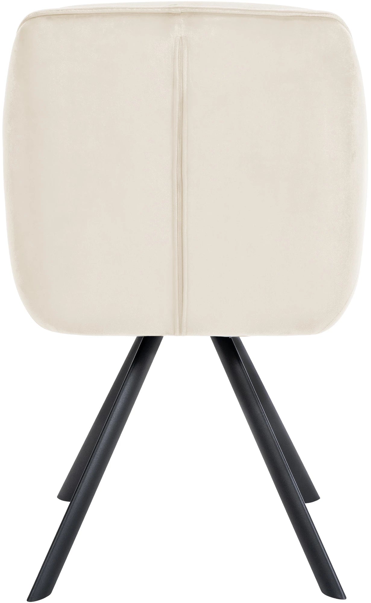 In And OutdoorMatch Eetkamerstoel Beverly - Crème - Met Armleuningen - Fluweel - Hoge Kwaliteit Bekleding - Comfortabele en Luxe Eetkamerstoel - Vintage Look Eetkamerstoel