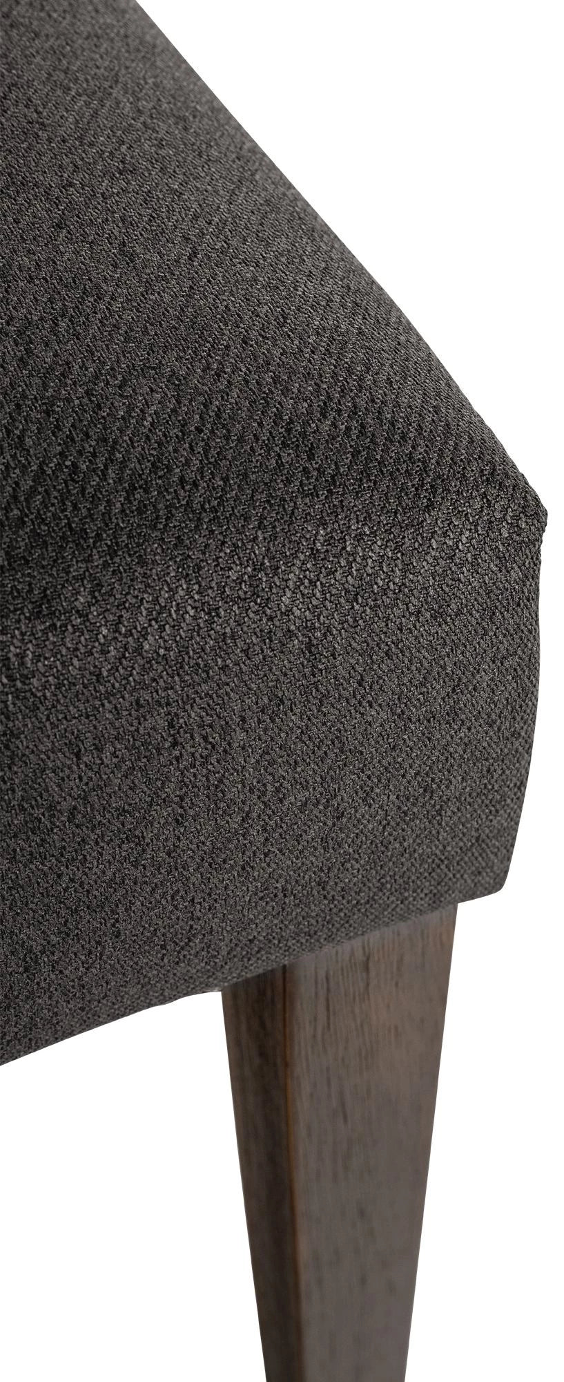 In And OutdoorMatch Eetkamerstoel Bret - Donkergrijs - Set van 2 - Stof - Hoogwaardige bekleding - Tijdloze eetkamerstoel - Vintage look Eetkamerstoel