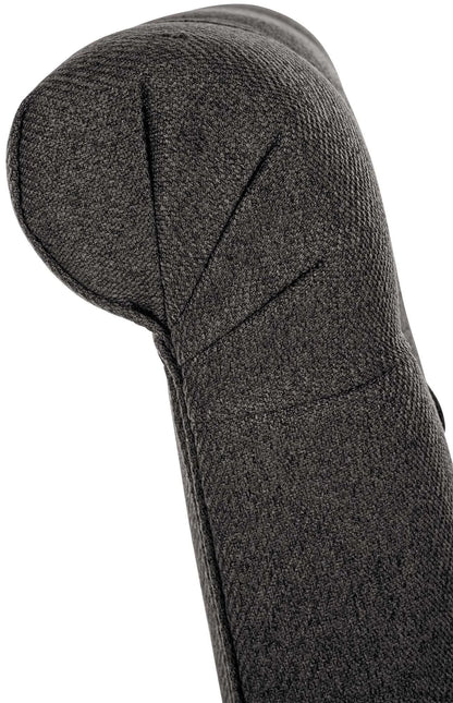 In And OutdoorMatch Eetkamerstoel Bret - Donkergrijs - Set van 2 - Stof - Hoogwaardige bekleding - Tijdloze eetkamerstoel - Vintage look Eetkamerstoel