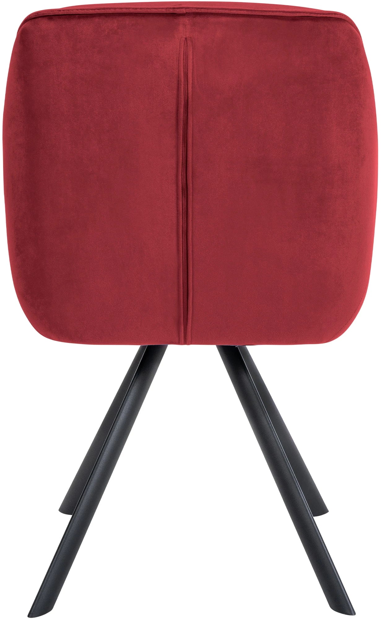 In And OutdoorMatch Eetkamerstoel Deedee - Rood - Met Armleuningen - Fluweel - Hoge Kwaliteit Bekleding - Comfortabele en Luxe Eetkamerstoel - Vintage Look Eetkamerstoel