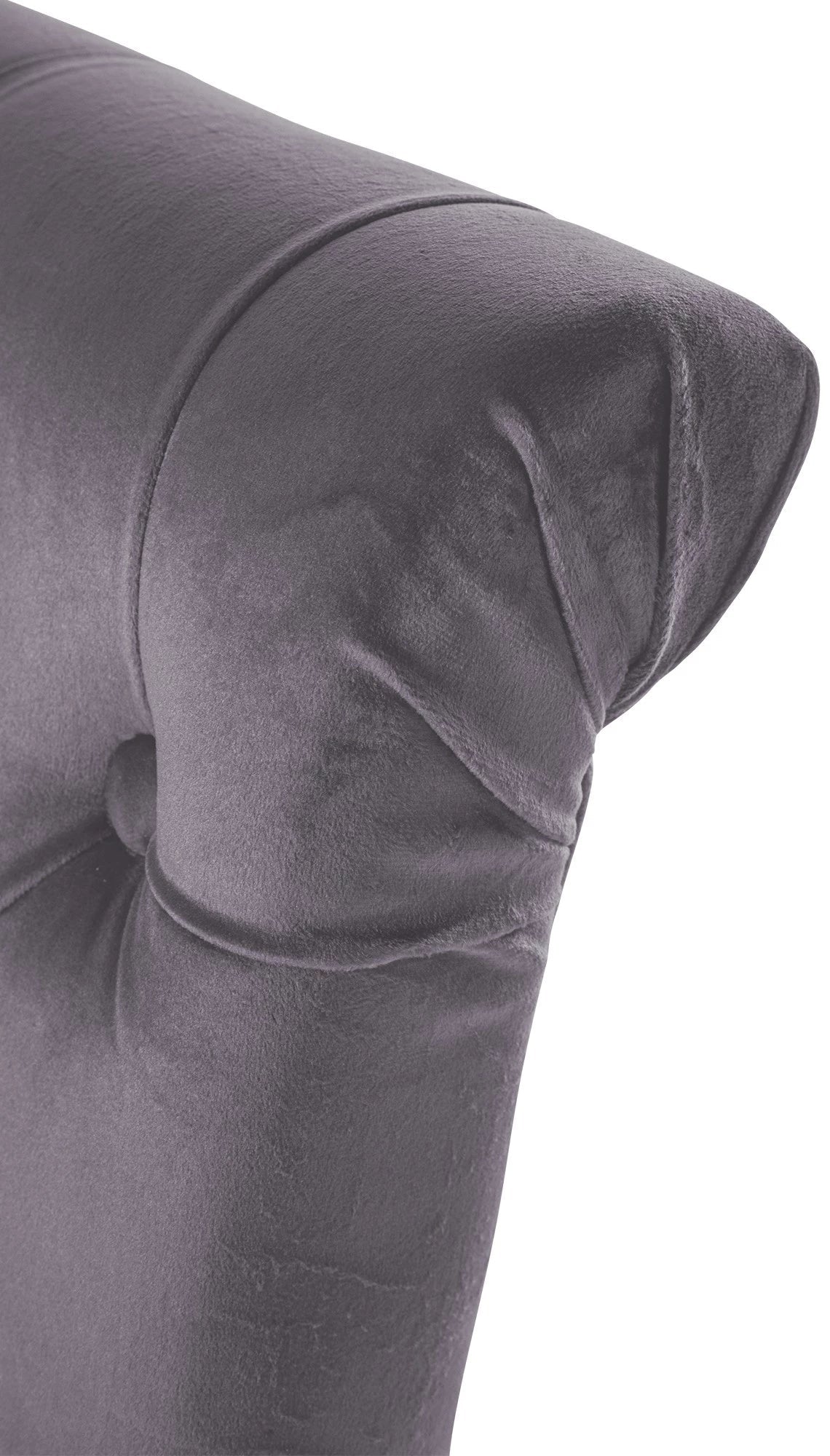 In And OutdoorMatch Eetkamerstoel Dene - Grijs - Stof - Hoge kwaliteit bekleding - Fluwelen Eetkamerstoel - Vintage Look Eetkamerstoel