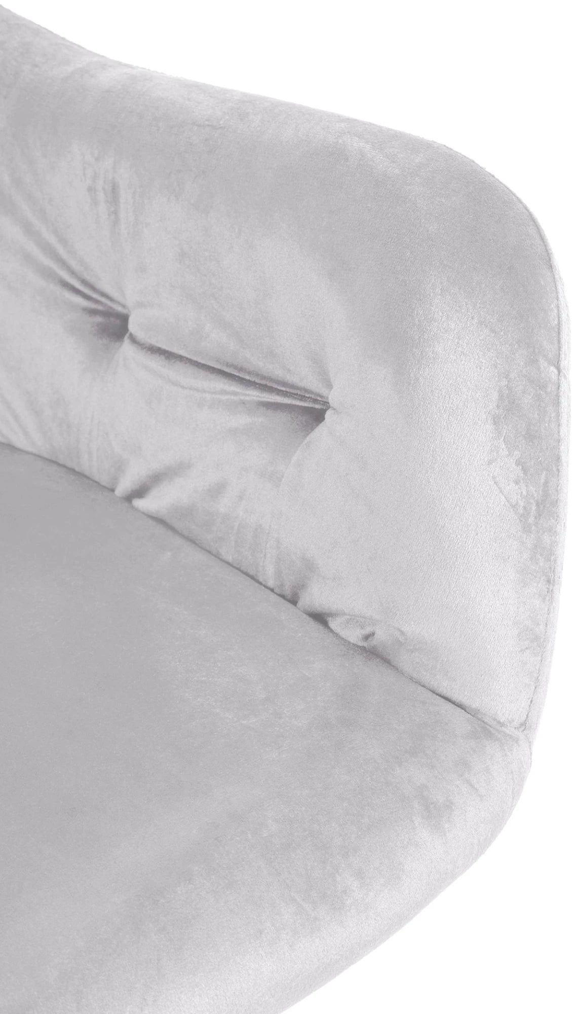 In And OutdoorMatch Eetkamerstoel Jimi - Wit - Fluweel - Hoge kwaliteit bekleding - Deluxe Eetkamerstoel - Vintage Look Eetkamerstoel