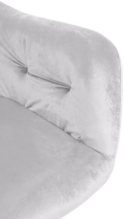 In And OutdoorMatch Eetkamerstoel Jimi - Wit - Fluweel - Hoge kwaliteit bekleding - Deluxe Eetkamerstoel - Vintage Look Eetkamerstoel