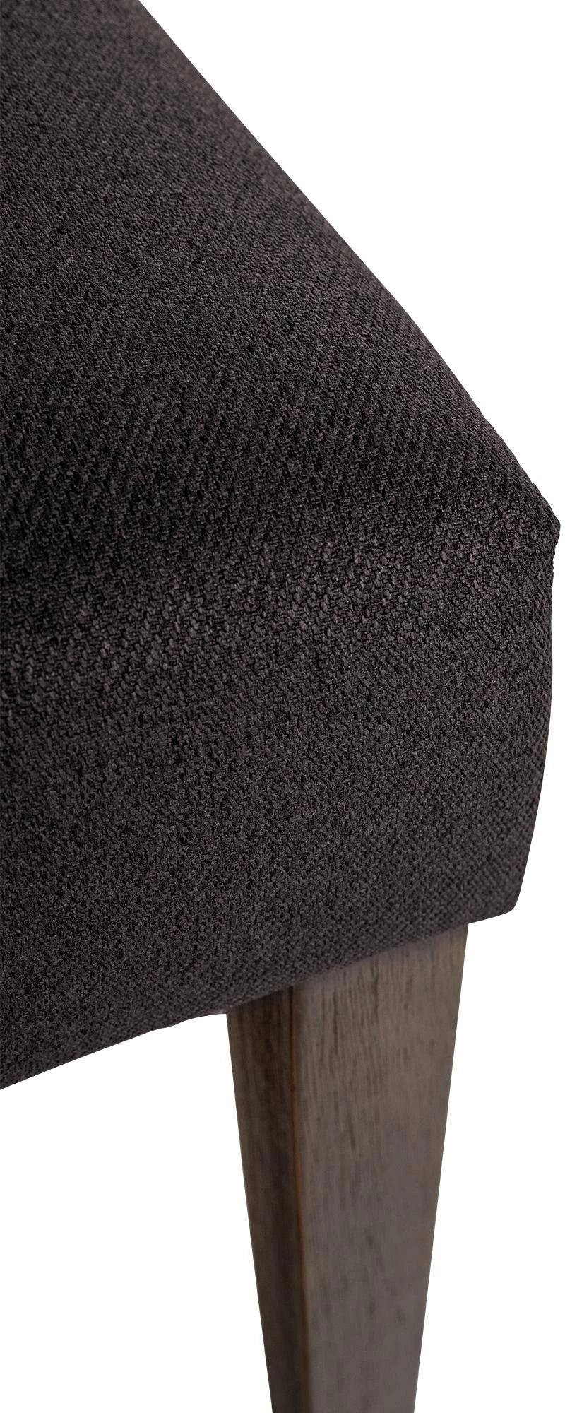 In And OutdoorMatch Eetkamerstoel Karina - Donkergrijs - Set van 2 - Stof - Hoogwaardige bekleding - Tijdloze eetkamerstoel - Vintage look Eetkamerstoel