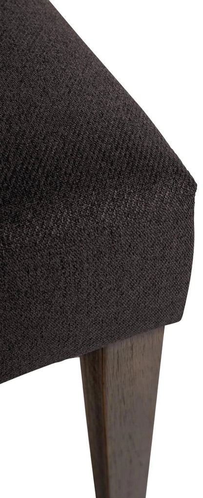 In And OutdoorMatch Eetkamerstoel Karina - Donkergrijs - Set van 2 - Stof - Hoogwaardige bekleding - Tijdloze eetkamerstoel - Vintage look Eetkamerstoel