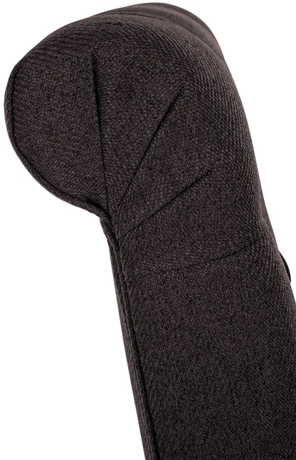 In And OutdoorMatch Eetkamerstoel Karina - Donkergrijs - Set van 2 - Stof - Hoogwaardige bekleding - Tijdloze eetkamerstoel - Vintage look Eetkamerstoel