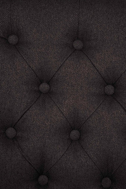 In And OutdoorMatch Eetkamerstoel Karina - Donkergrijs - Set van 2 - Stof - Hoogwaardige bekleding - Tijdloze eetkamerstoel - Vintage look Eetkamerstoel