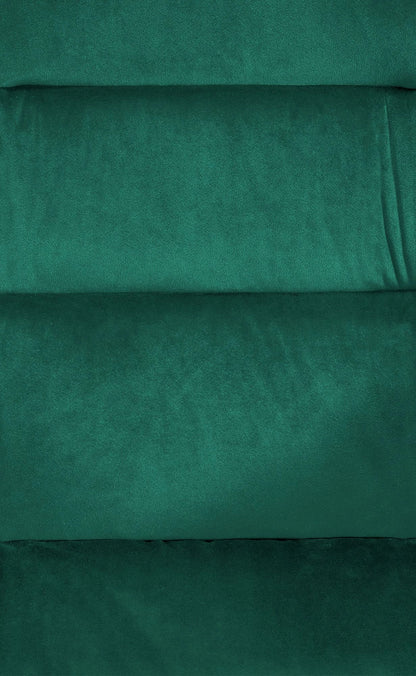 In And OutdoorMatch Eetkamerstoel Kevin - Groen - Met Armleuningen - Fluweel - Hoge Kwaliteit Bekleding - Comfortabele en Luxe Eetkamerstoel - Vintage Look Eetkamerstoel