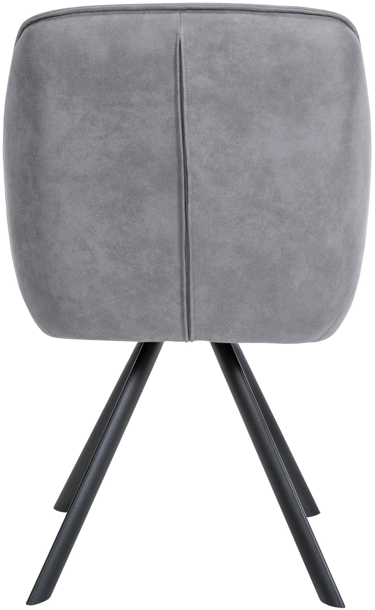 In And OutdoorMatch Eetkamerstoel Lukas - Lichtgrijs - Met Armleuningen - Fluweel - Hoogwaardige Bekleding - Comfortabele en Luxe Eetkamerstoel - Vintage Look Eetkamerstoel