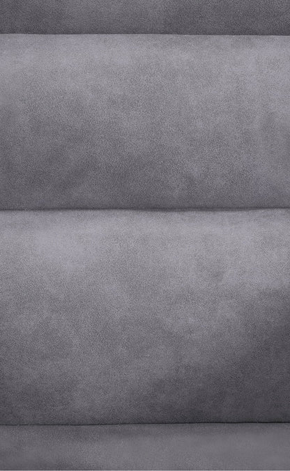 In And OutdoorMatch Eetkamerstoel Lukas - Lichtgrijs - Met Armleuningen - Fluweel - Hoogwaardige Bekleding - Comfortabele en Luxe Eetkamerstoel - Vintage Look Eetkamerstoel