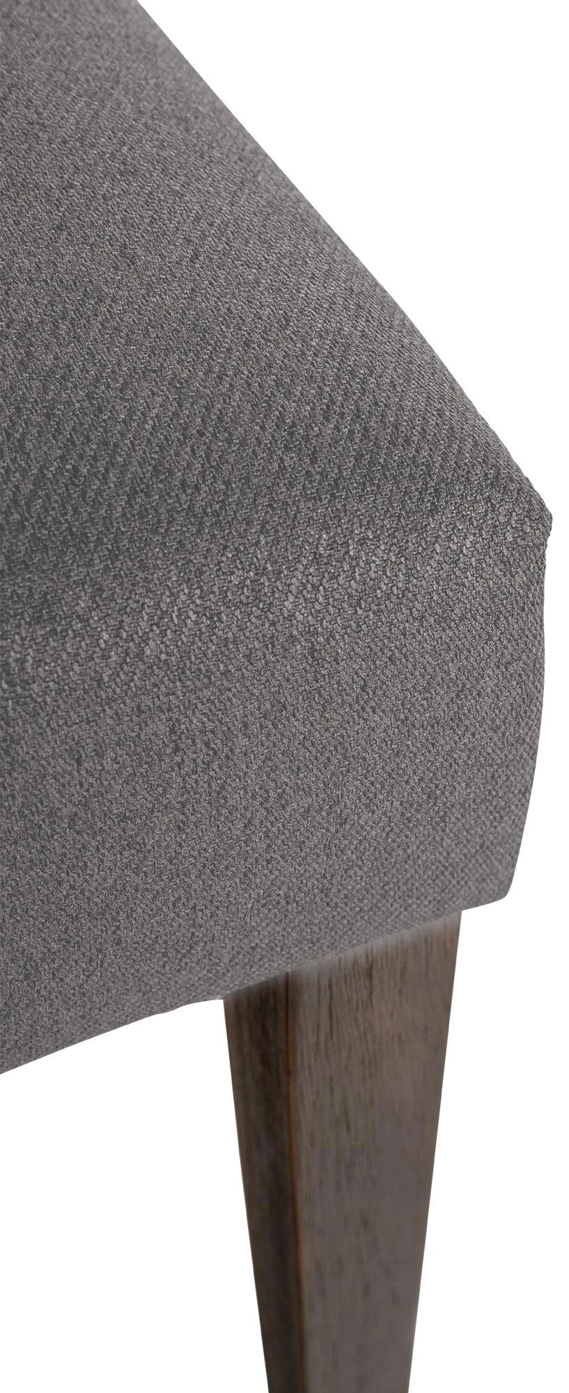 In And OutdoorMatch Eetkamerstoel Mabella - Grijs - Set van 2 - Stof - Hoge kwaliteit bekleding - Tijdloze eetkamerstoel - Vintage Look Eetkamerstoel