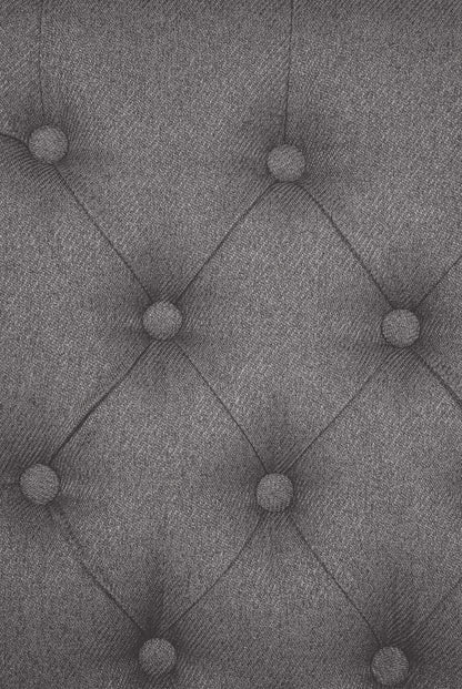 In And OutdoorMatch Eetkamerstoel Mabella - Grijs - Set van 2 - Stof - Hoge kwaliteit bekleding - Tijdloze eetkamerstoel - Vintage Look Eetkamerstoel