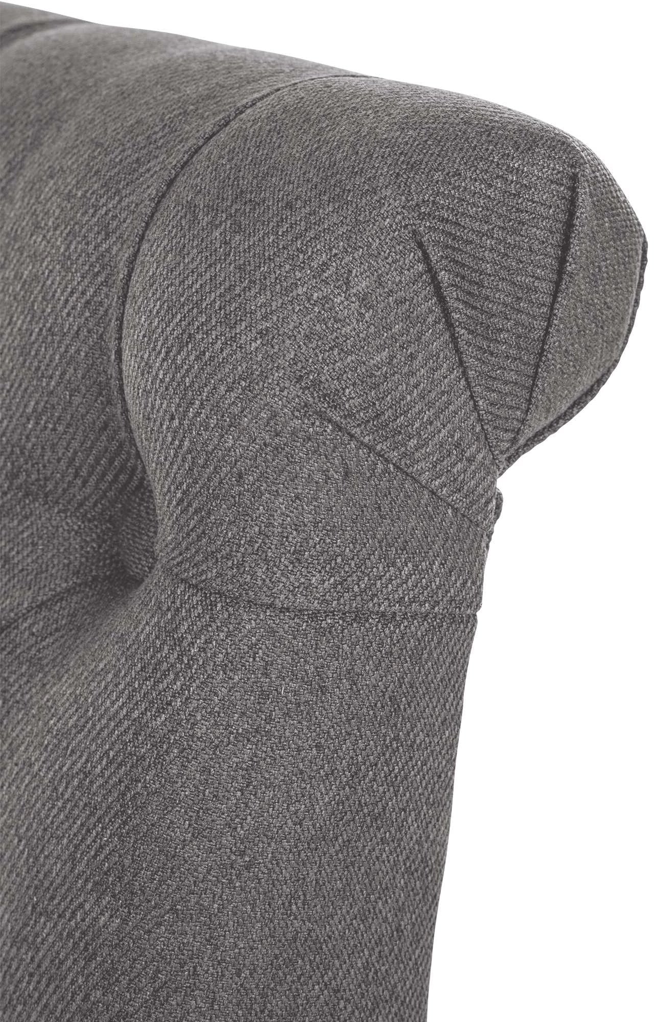 In And OutdoorMatch Eetkamerstoel Mabella - Grijs - Set van 2 - Stof - Hoge kwaliteit bekleding - Tijdloze eetkamerstoel - Vintage Look Eetkamerstoel