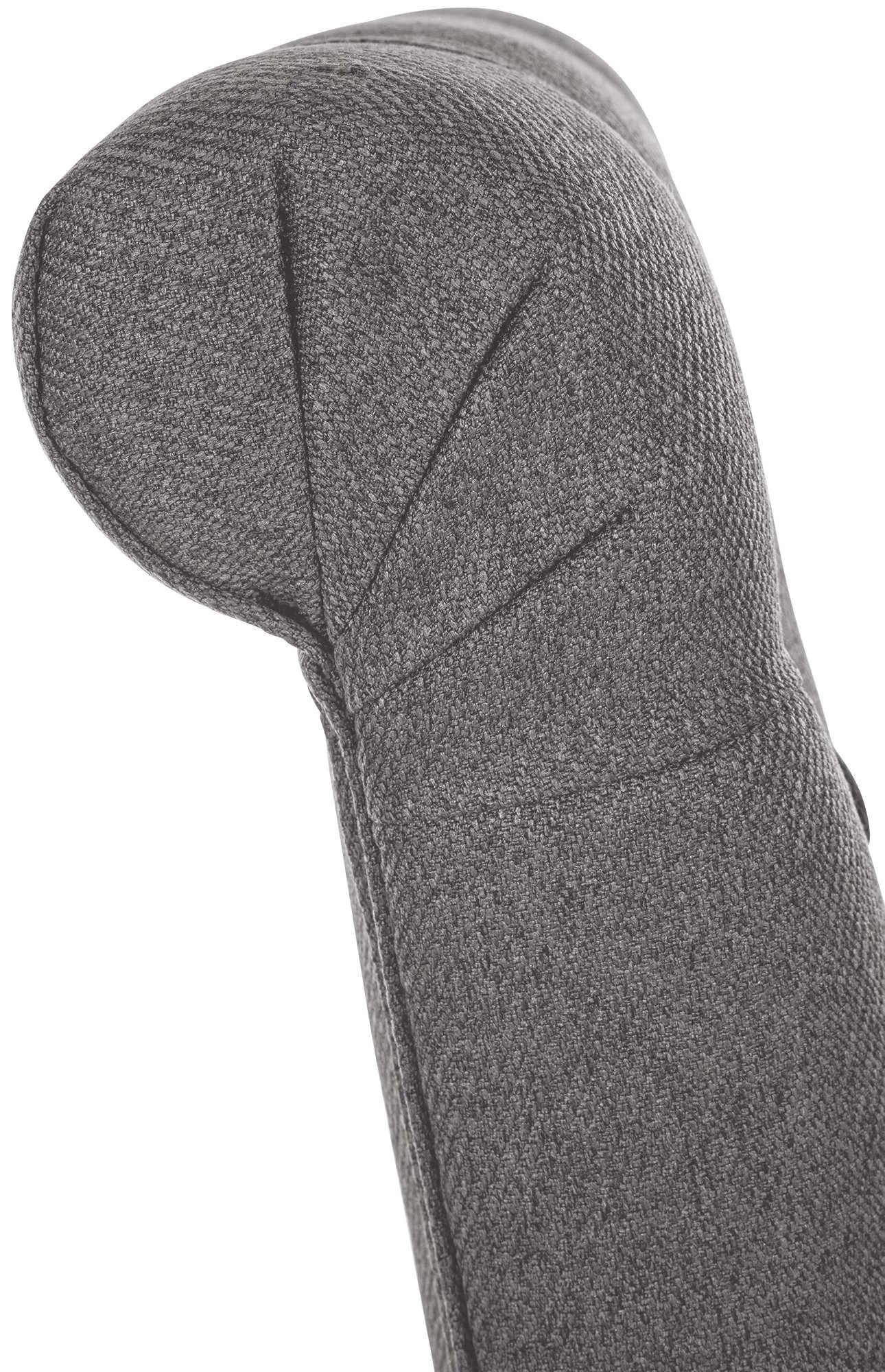 In And OutdoorMatch Eetkamerstoel Mabella - Grijs - Set van 2 - Stof - Hoge kwaliteit bekleding - Tijdloze eetkamerstoel - Vintage Look Eetkamerstoel