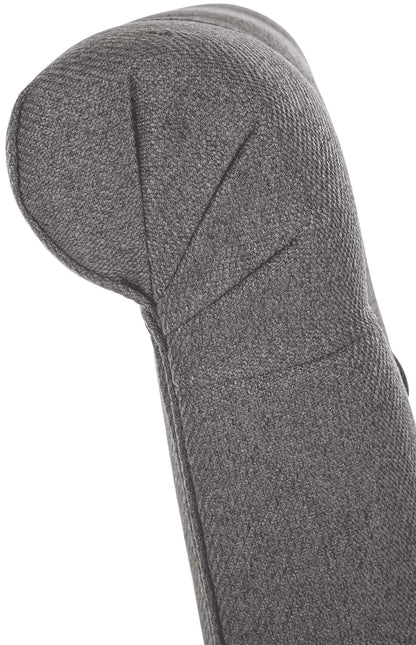 In And OutdoorMatch Eetkamerstoel Mabella - Grijs - Set van 2 - Stof - Hoge kwaliteit bekleding - Tijdloze eetkamerstoel - Vintage Look Eetkamerstoel