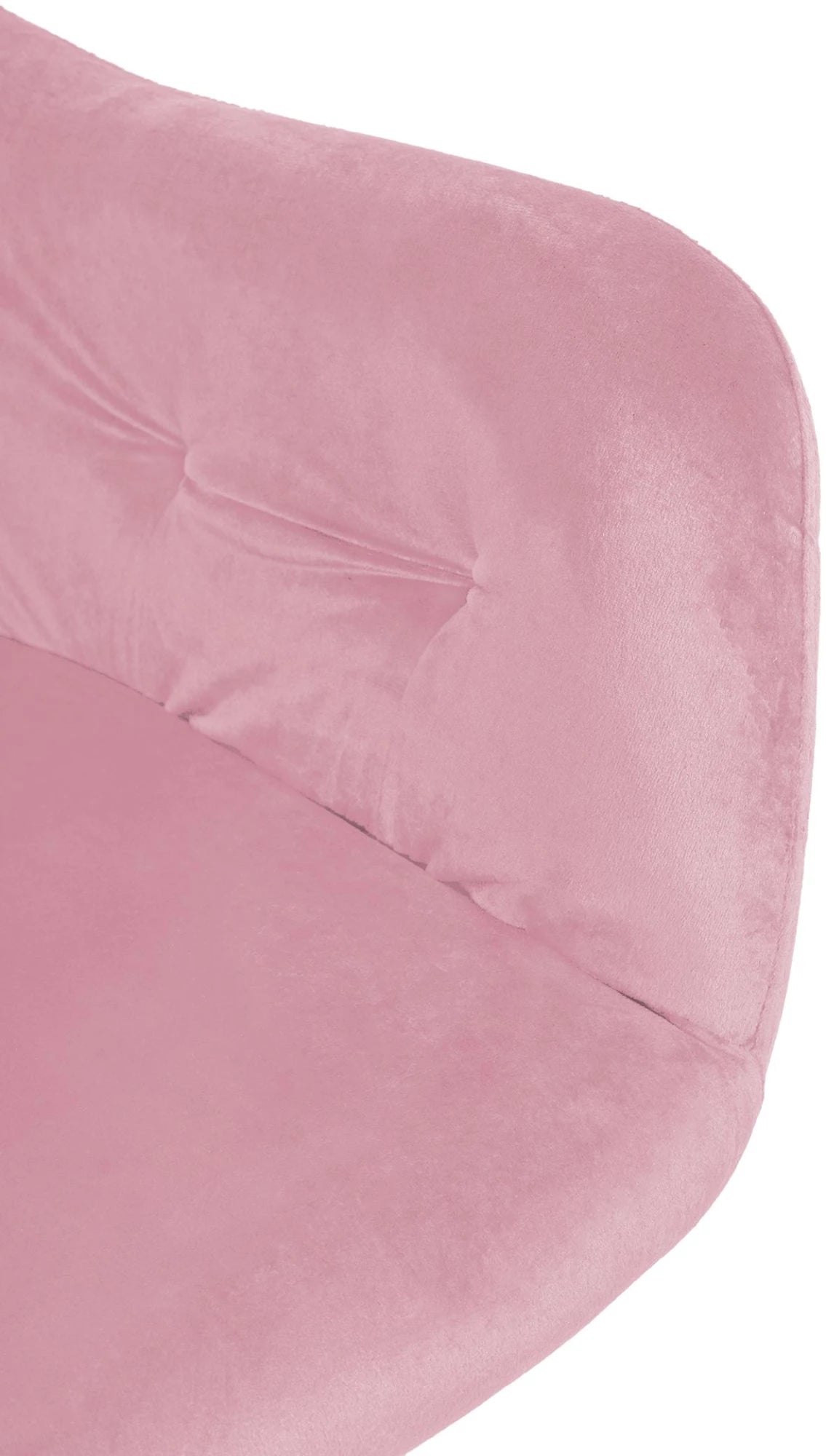 In And OutdoorMatch Eetkamerstoel Machteld - Roze - Fluweel - Hoge Kwaliteit Bekleding - Luxe Eetkamerstoel - Vintage Look Eetkamerstoel