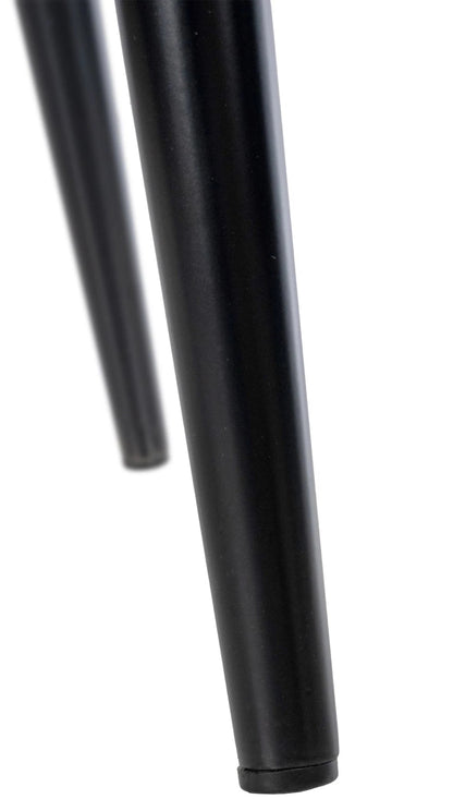 In And OutdoorMatch Eetkamerstoel Marisela - Zwart - Fluweel - Hoge Kwaliteit Bekleding - Luxe Eetkamerstoel - Vintage Look Eetkamerstoel