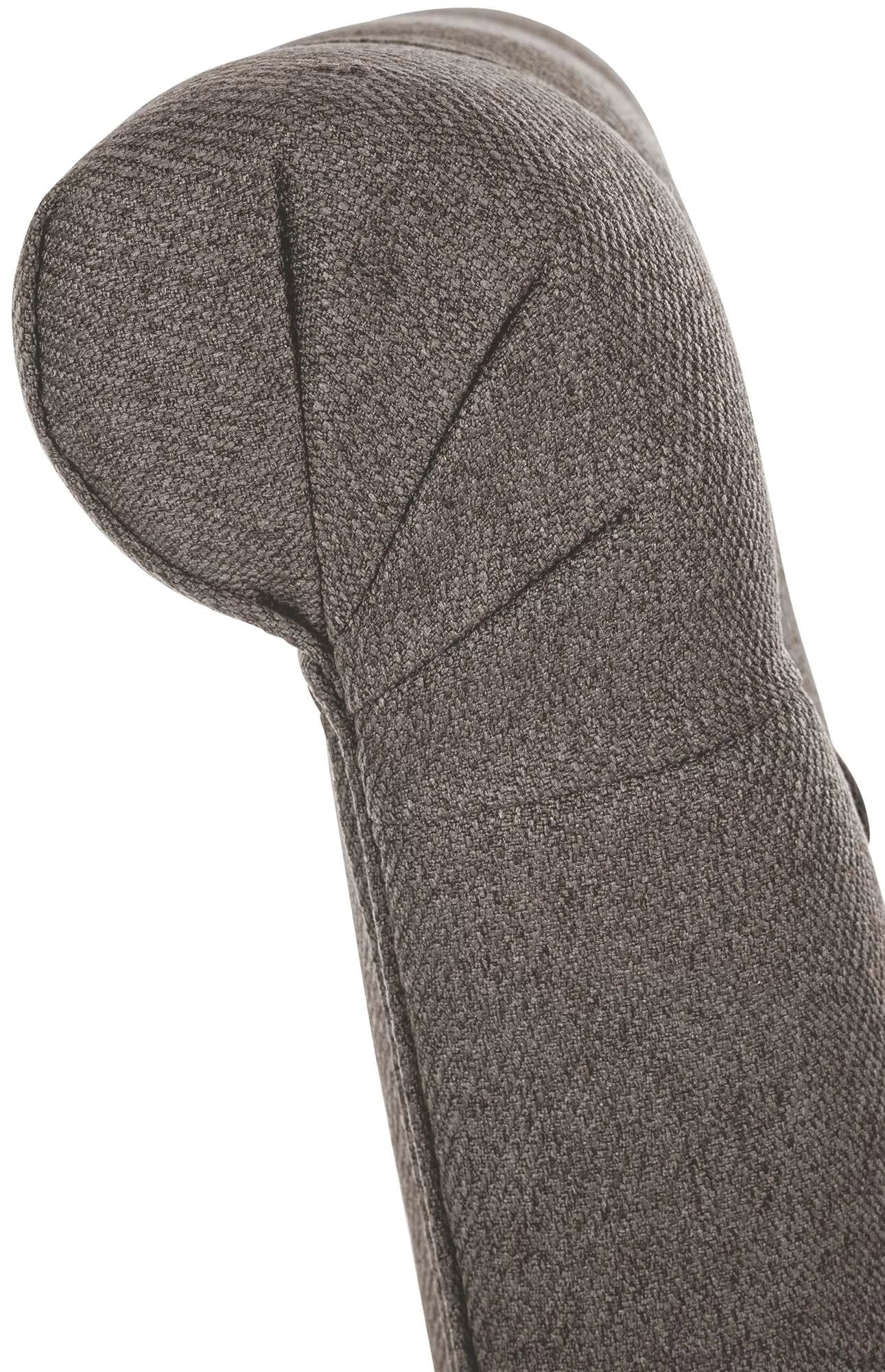 In And OutdoorMatch Eetkamerstoel Vera - Grijs - Stof - Hoge kwaliteit bekleding - Tijdloze eetkamerstoel - Vintage Look Eetkamerstoel