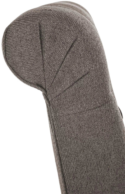 In And OutdoorMatch Eetkamerstoel Vera - Grijs - Stof - Hoge kwaliteit bekleding - Tijdloze eetkamerstoel - Vintage Look Eetkamerstoel