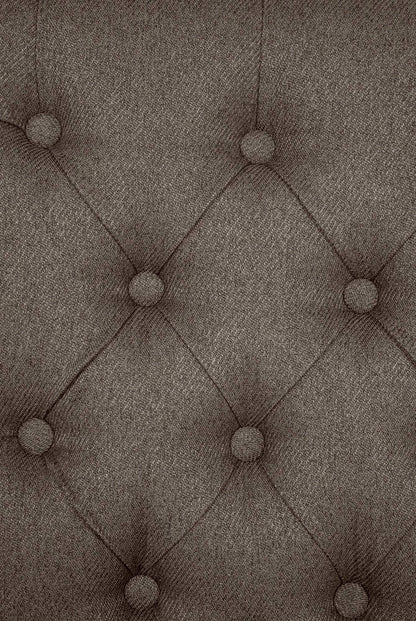 In And OutdoorMatch Eetkamerstoel Vera - Grijs - Stof - Hoge kwaliteit bekleding - Tijdloze eetkamerstoel - Vintage Look Eetkamerstoel