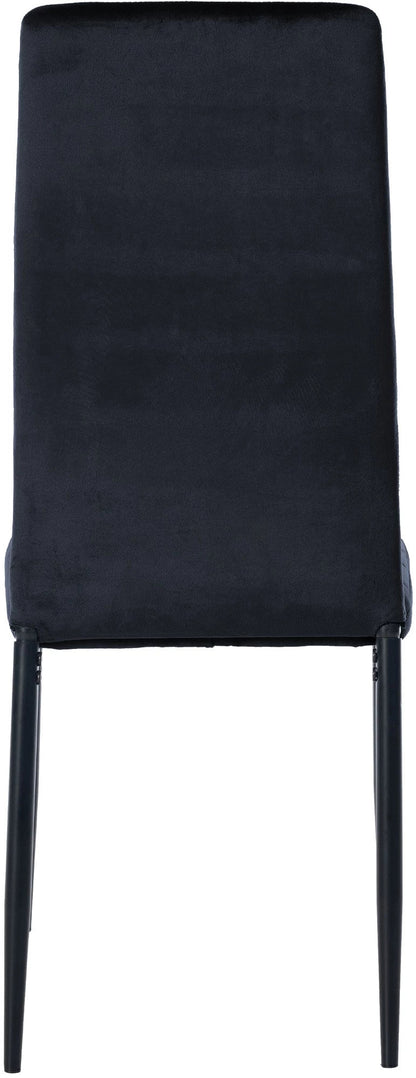In And OutdoorMatch Eetkamerstoel Victor - Zwart - Fluweel - Hoogwaardige bekleding - Tijdloze eetkamerstoel - Klassieke uitstraling Eetkamerstoel
