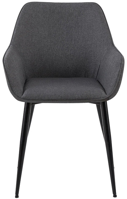 In And OutdoorMatch Eetkamerstoel Zeb - Set van 2 - Stof - Hoge kwaliteit bekleding - Luxe Eetkamerstoel - Moderne look Eetkamerstoel