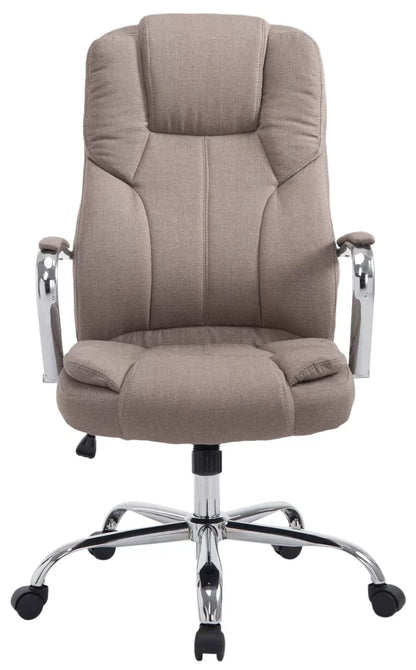 In And OutdoorMatch Ergonomische Bureaustoel Savion - In hoogte verstelbaar - Taupe - Op wieltjes - Voor volwassenen - Stof Bureaustoel